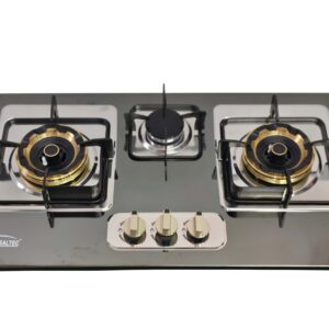 GeneralTec Gas Hob 3 Burners Brass