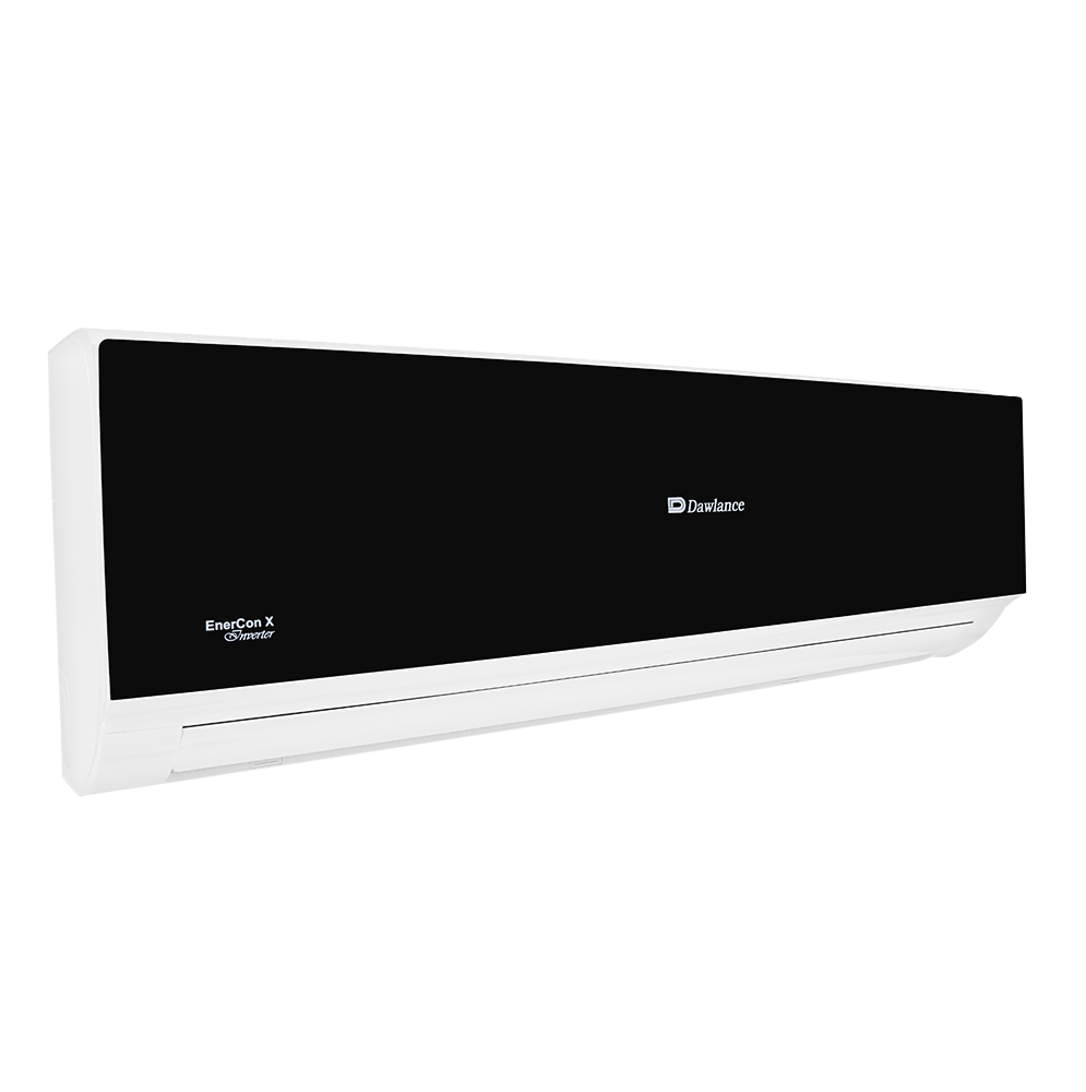 The 30-Enercon-2.webp is a black and white wall-mounted Inverter AC featuring a sleek, modern design and Daikin’s EnerCon X 6th Sense technology. This 1.5 Tonne unit provides efficient heating and cooling for any contemporary space.