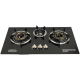 Generaltec G 71301-i Glass Built-In Gas Hob 3 Burner 8mm