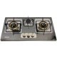 GeneralTec Gas Hob GCS-71306-B 3 Burner Brass Built-In Hob