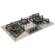 Canon Gas Hob HG1-19 3 Burner Black Silver Stainless Steel Hob