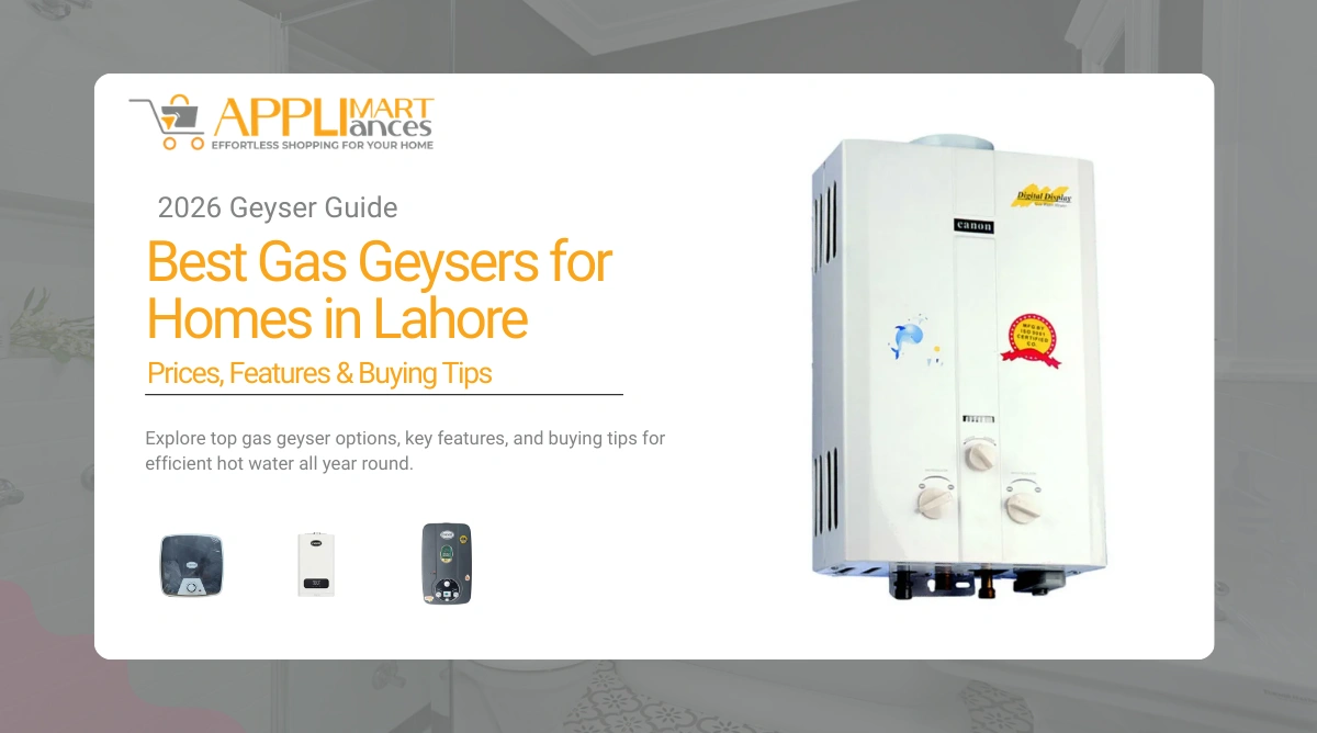 best gas geysers for homes in Lahore 2026 – prices, features and buying guide
